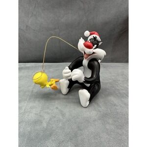 Vintage 2000 Goebel Looney Tunes Wishing Star Porcelain Tweety Bird Sylvester